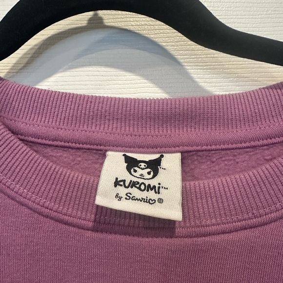 ⚡️2/$25⚡️Official Kawaii Sanrio Kuromi Purple Crewneck Sweater Size S | Anime - Picture 3 of 6